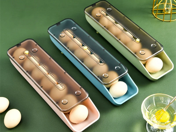 Contenedor caja de huevos organizador frigorífico bandeja de huevos