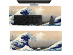 Grand tapis de souris pour bureau 90x40 big wave