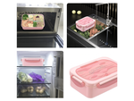 Lunchbox brokastu kaste brokastu un pusdienu kaste ar nodalījumiem galda piederumi