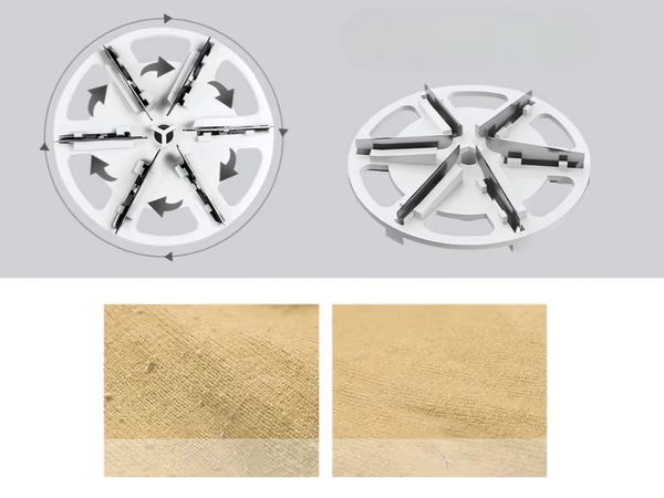 Aparat de ras electric pentru riduri jumpers țesături tapițerie mare lcd