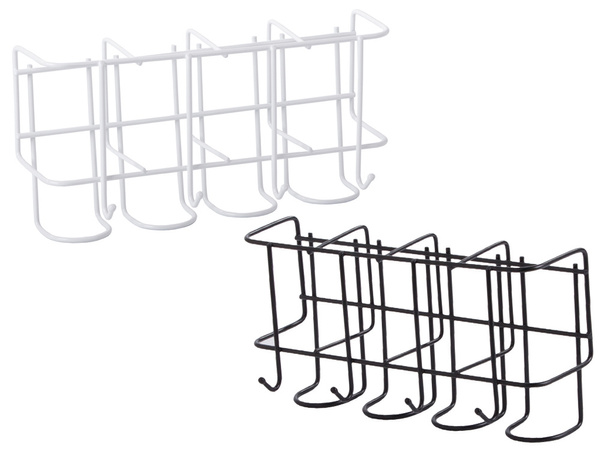 Metallhalterung für 4 regenschirme mit 4 haken metall-organisator