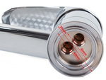 Mitigeur de cuisine chrome long