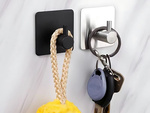 Self-adhesive bathroom hooks 4pcs without drilling