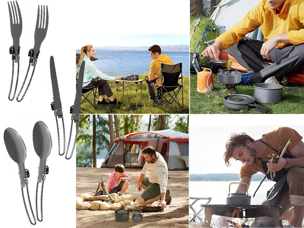 Juego de utensilios de cocina kemping sartén 18en1
