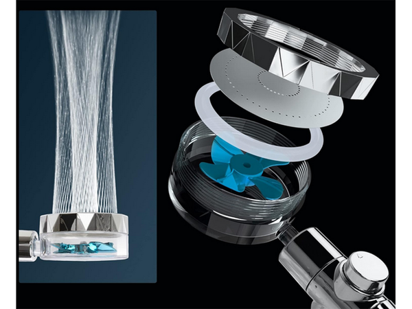 COMBINÉ DE DOUCHE AVEC FILTRE TURBINE VENTILATEUR DE REMPLACEMENT DOUCHE