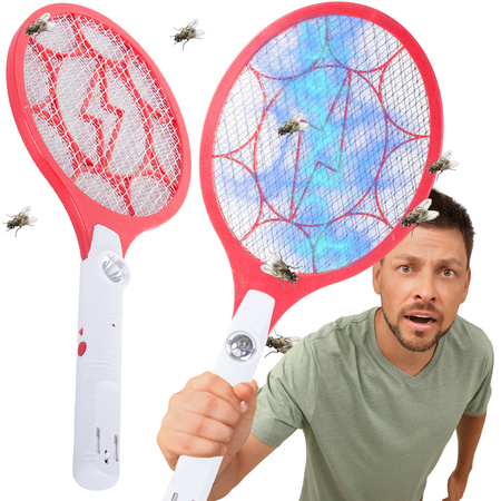 Paleta atrapa moscas eléctrica paquete atrapa moscas mosquitos polillas acum.