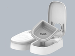 Double bowl for dog cat automatic food dispenser timer large