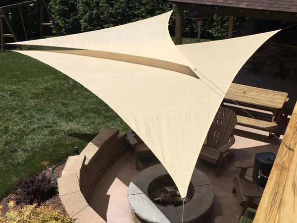 3x3x3m waterproof garden sunshade triangle