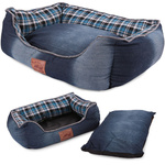 Hundebett katzenbett mit kissen kinderbett xl