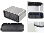 Range-couverts acier inoxydable organiseur de cuisine 4 compartiments plateau