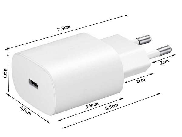 Schnelles ladegerät telefon usb-c 20w schlank