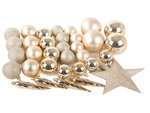 Sapin de noël boules de noël paillettes or étoiles paillettes 8 / 6 / 5