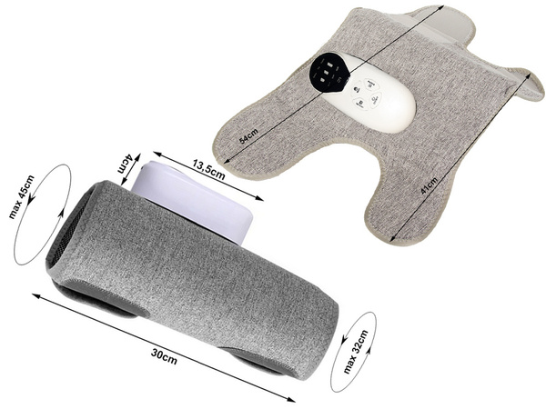 Calf air bag heated leg massager with compression