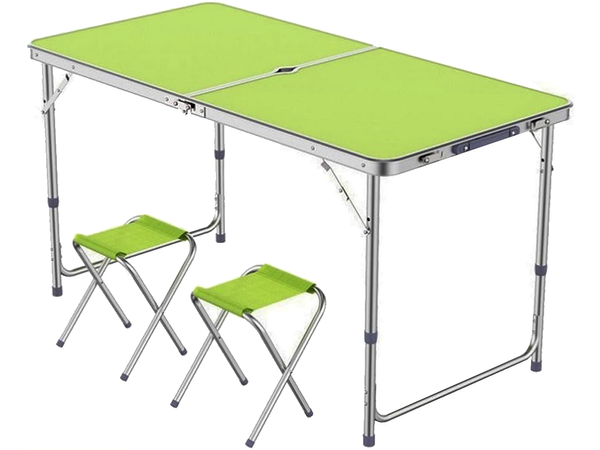 Folding camping table tourist table set with 4 chairs garden table