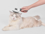Self-cleaning hair brush for dogs cats