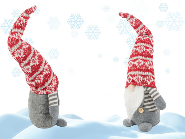 Navidad ghost gnomo gris con barba de árbol de navidad 38cm suave