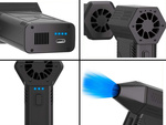 Výkonný multifunkčný ventilátor na utieranie prachu z počítačovej elektroniky