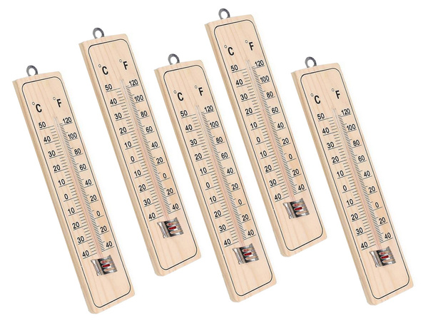 Lesena hiša termometer na prostem notranji