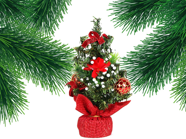 Brad de crăciun decorare artificială decorare birou decorare masă de crăciun