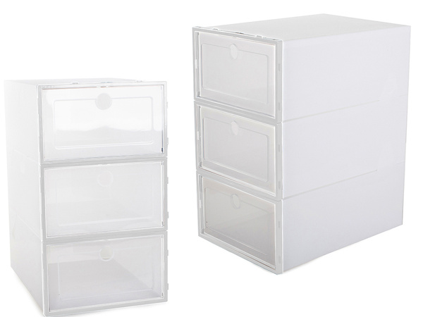 Organiseur à chaussures boîte conteneur à couvercle armoire pliable modulaire chaussures