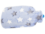 Calentador de agua de goma en una funda calentador de agua de felpa estrellas