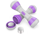 Mancuernas fitness regulables 2 x 2 kg juego de 2 piezas peso regulable