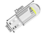 W5w t10 white cristalic led car light 2 kosa component