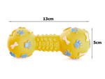 Juguete para perro squeaky chew rubber dumbbell bone