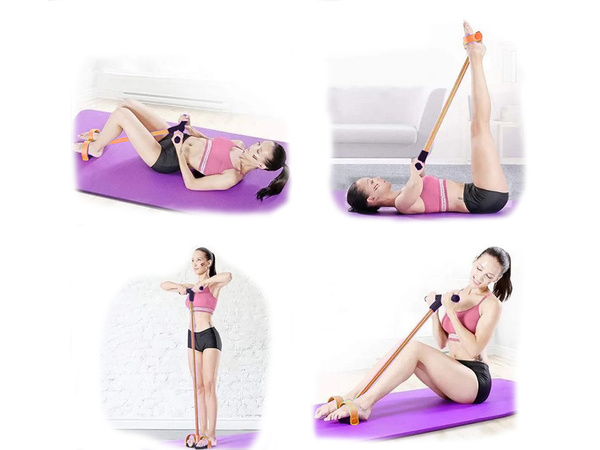 Leg expander for abdominal fitness thighs