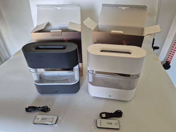 Umidificator de aer șemineu led cu efect de flacără aromaterapie telecomandă usb