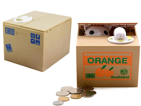 Копилка кошечка интерактивный автомат мяукает