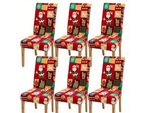Housse de chaise de noël élastique universel décoratif michael