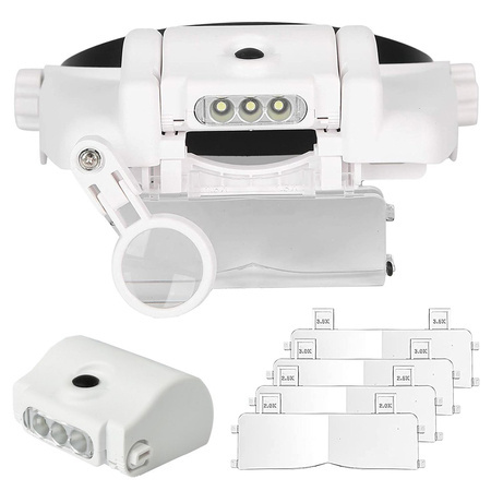 Läbi esilaternaga prillid 3 led läätsed 13x