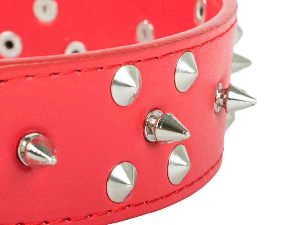 Tachonado collar de perro de cuero ecológico ajustable xl