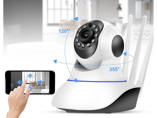 Ip camera wifi electronic nanny swivel audio indoor motion sensor