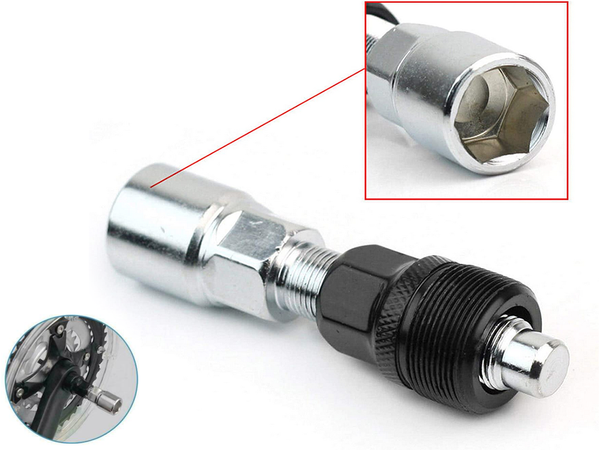 Štvorcový kľúč na sťahovanie kľuky bicykla