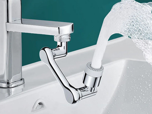 Faucet tap extension perlator chrome 1080°