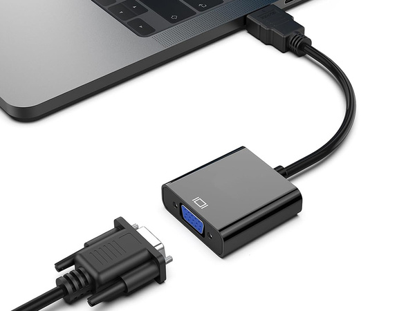 Konvertor adaptér hdmi na vga d-sub kábel čierny