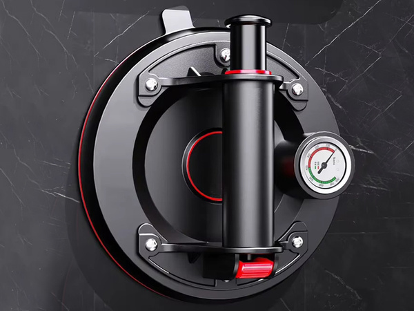 Ventouse porte carrelage verre avec manometre pompe 200kg
