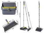 Lazy man's sweeping kit swifter cepillo fregona limpiador recogedor 2en1