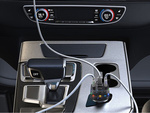 Auto mp3/wma ülevõtja 2xusb + usb c bluetooth 5.3 led qc 3.0