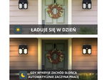 Sončna svetilka s senzorjem gibanja v mraku 3 načini vodoodporna 1200lm