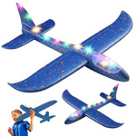 47cm led globe styropian airplane large