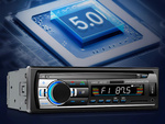 Radio coche bluetooth usb aux sd 1-din microfono + pilot 4 x 60w