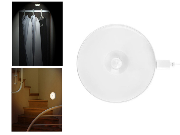 Samolepicí led lampa se soumrakem až do svítání noční světlo pro schody