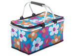Thermal folding picnic basket insulating shopping basket