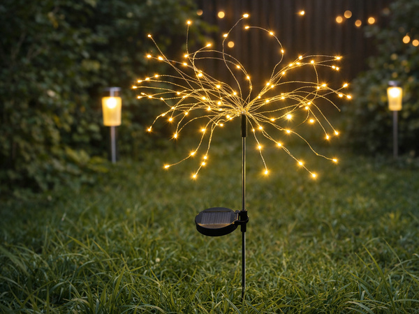 SOLAR LED GARDEN LAMP FAIRY LIGHT ON A SKEWER FOR THE GARDEN