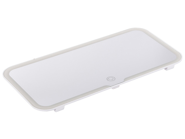 Led car make-up mirror for sun visor