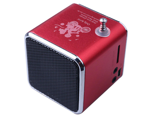 Haut-parleur sans fil portable mini radio fm led bluetooth mobile microsd