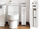 Estante organizador de papel para armario de baño